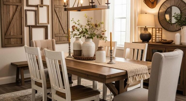 green dining room decor