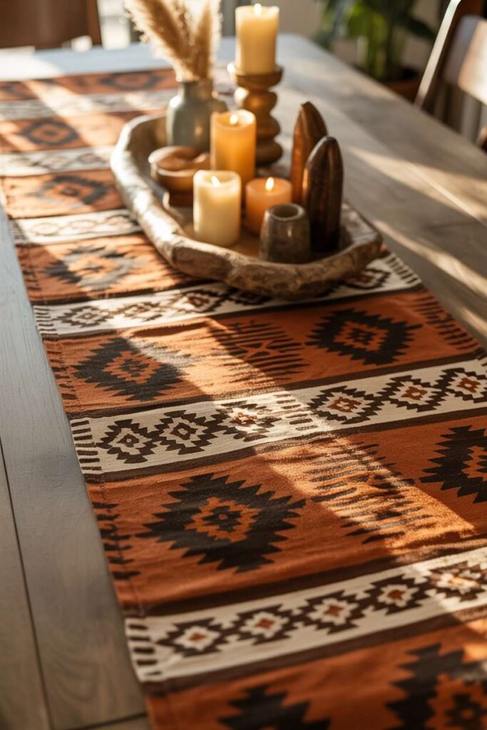  Western Patterned Table Runner