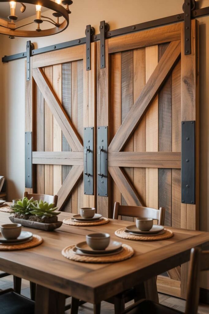  Barn-Style Sliding Door Background