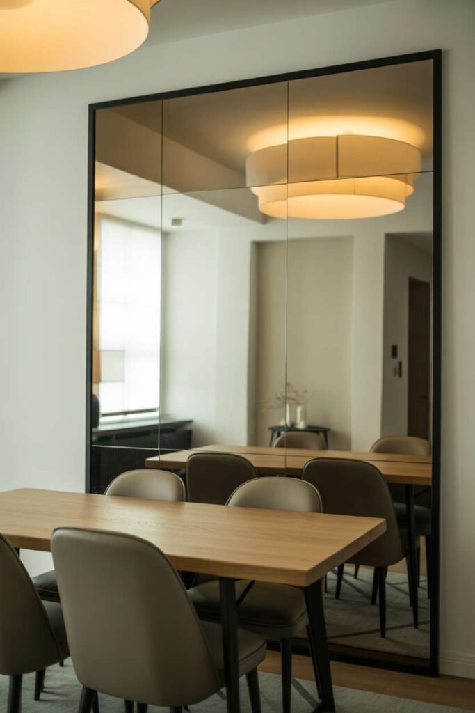Mirror Wall Expansion Dining Space Trick