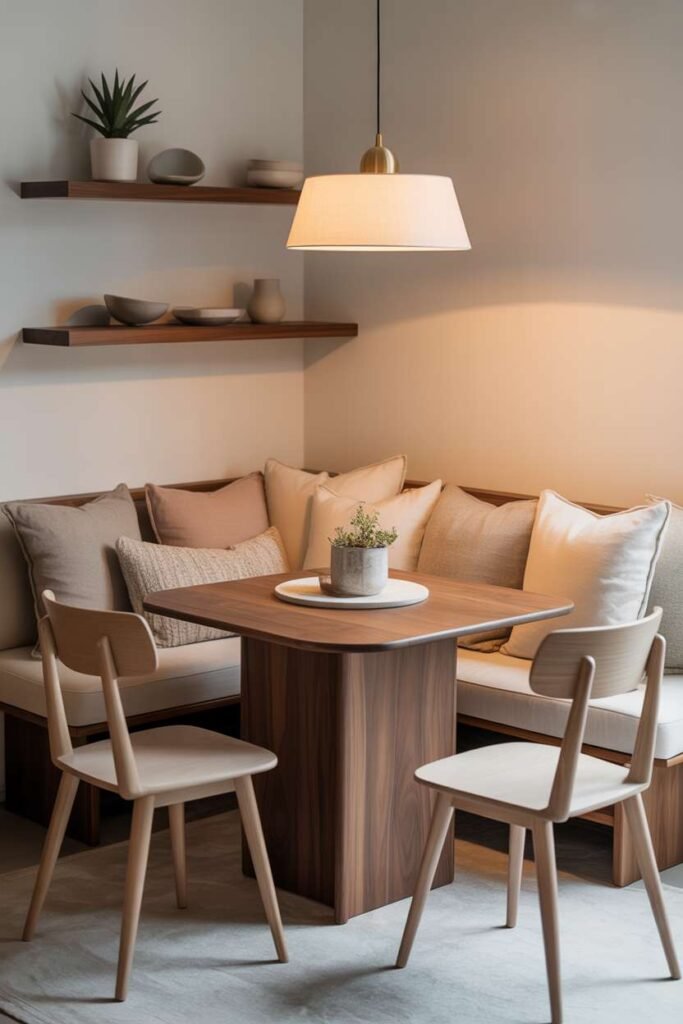 Corner Banquette Seating Setup