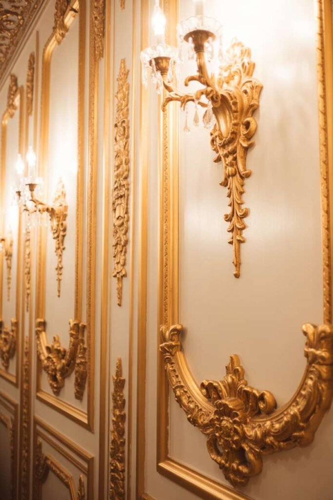  Vintage Gilded Gold Accent Wall Decor