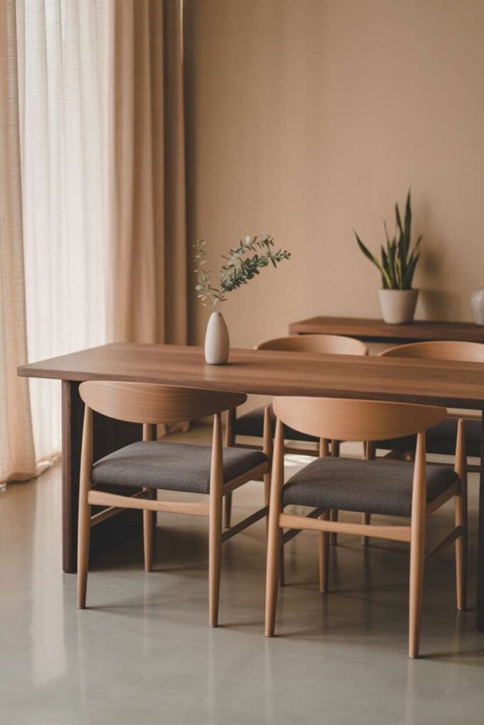 Narrow Wall Dining Bar Setup