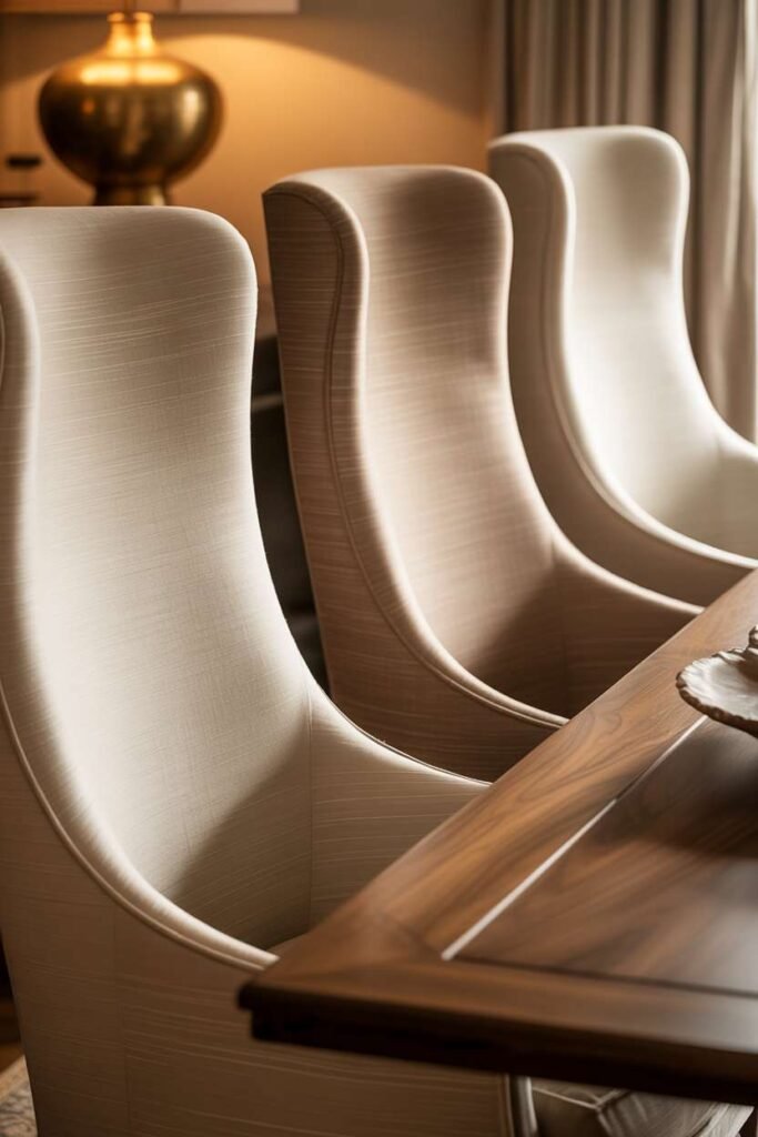 Western Neutral Fabric Upholstery