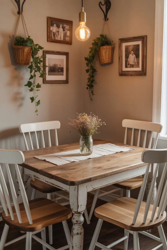Rustic Farmhouse Small Dining Setup