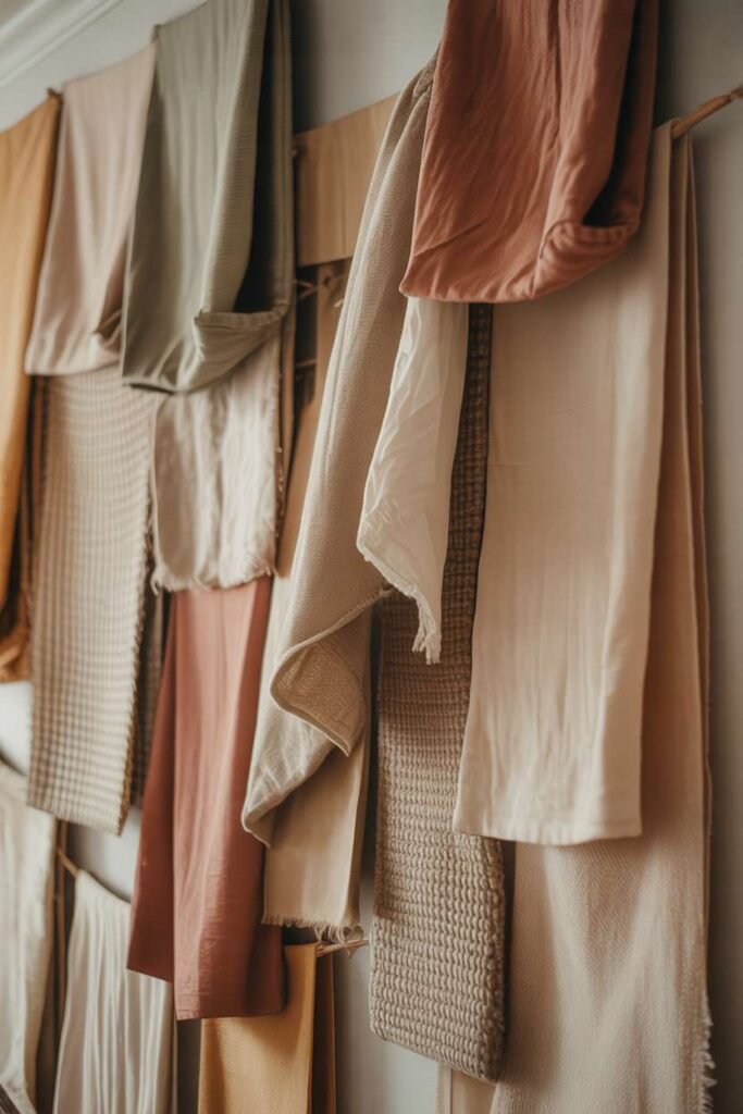 Vintage Layered Fabric Wall Hanging Decor