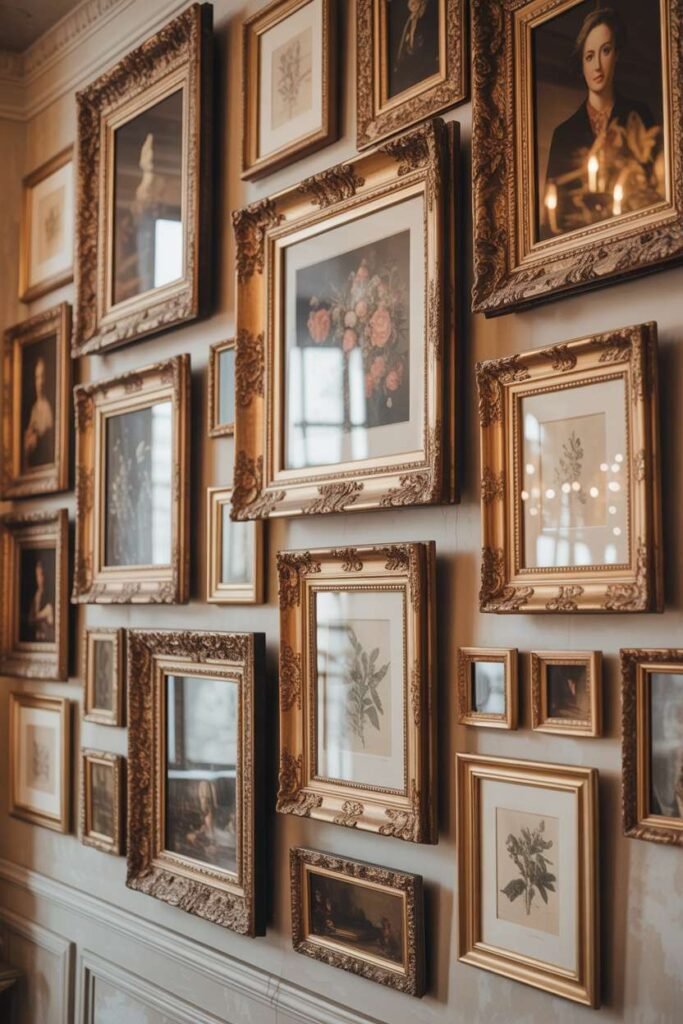 Vintage Ornate Frame Gallery Wall