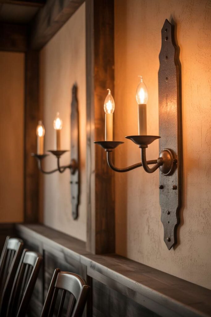 Western Iron Wall Sconces Lighting