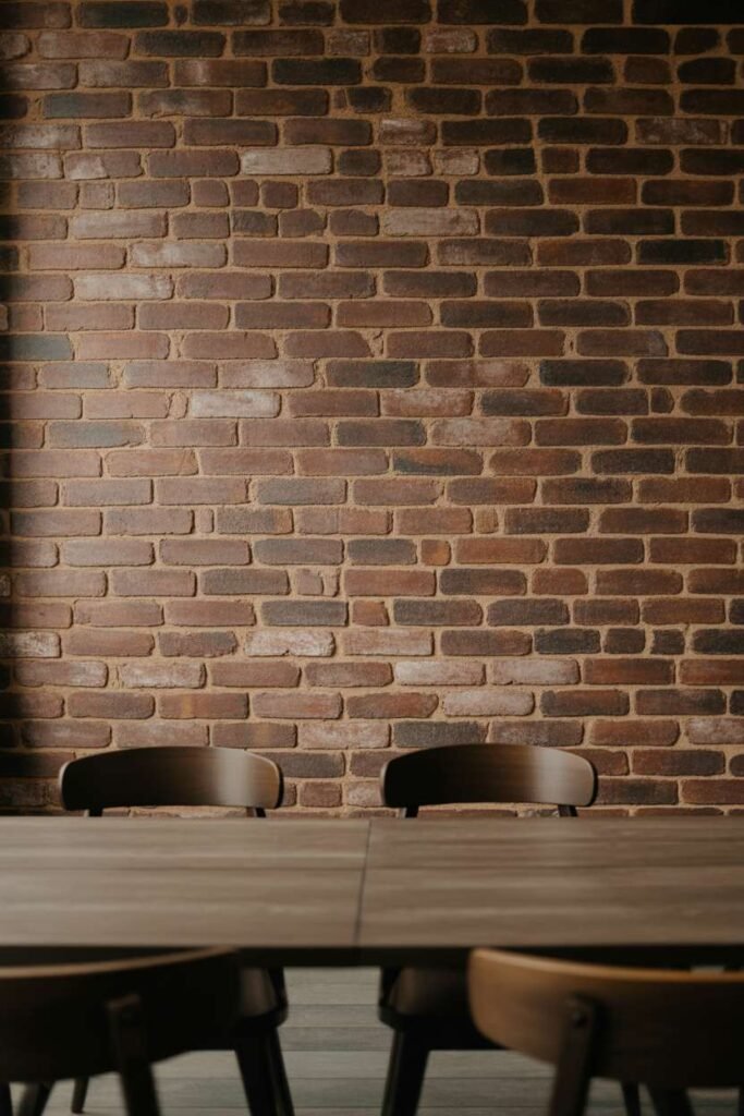  Vintage Distressed Brick Accent Wall