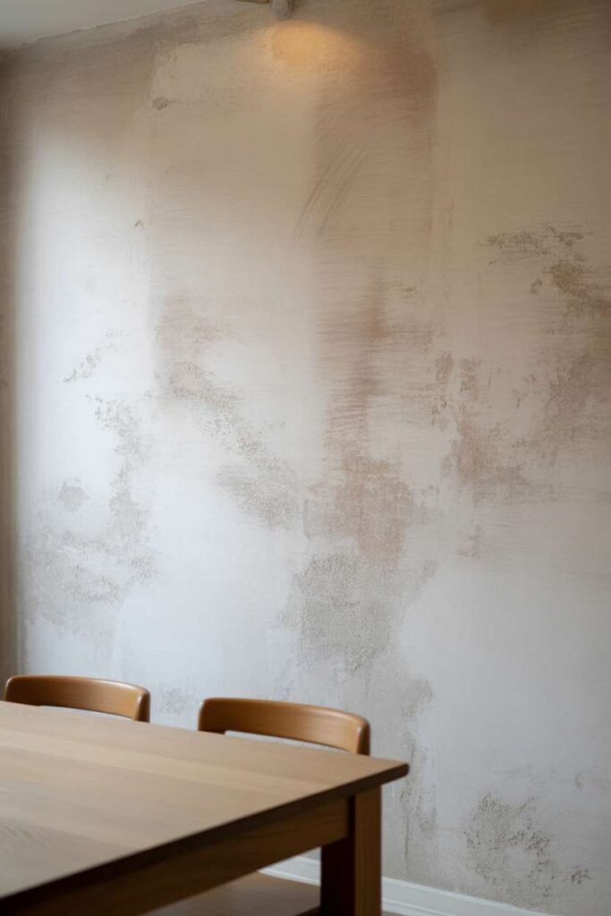 Vintage Rustic Chalk Whitewashed Wall Finish