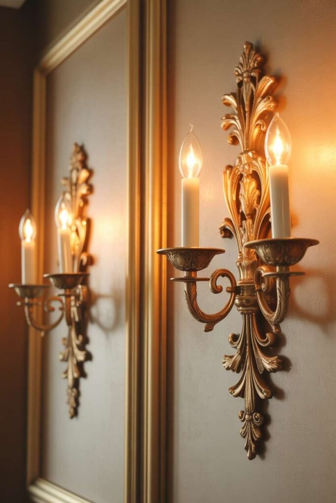 Vintage Ornamental Wall Sconces Lighting Feature