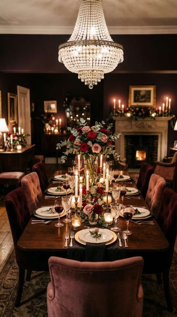 Romantic Candlelit Casual Dining Room Decor Ideas