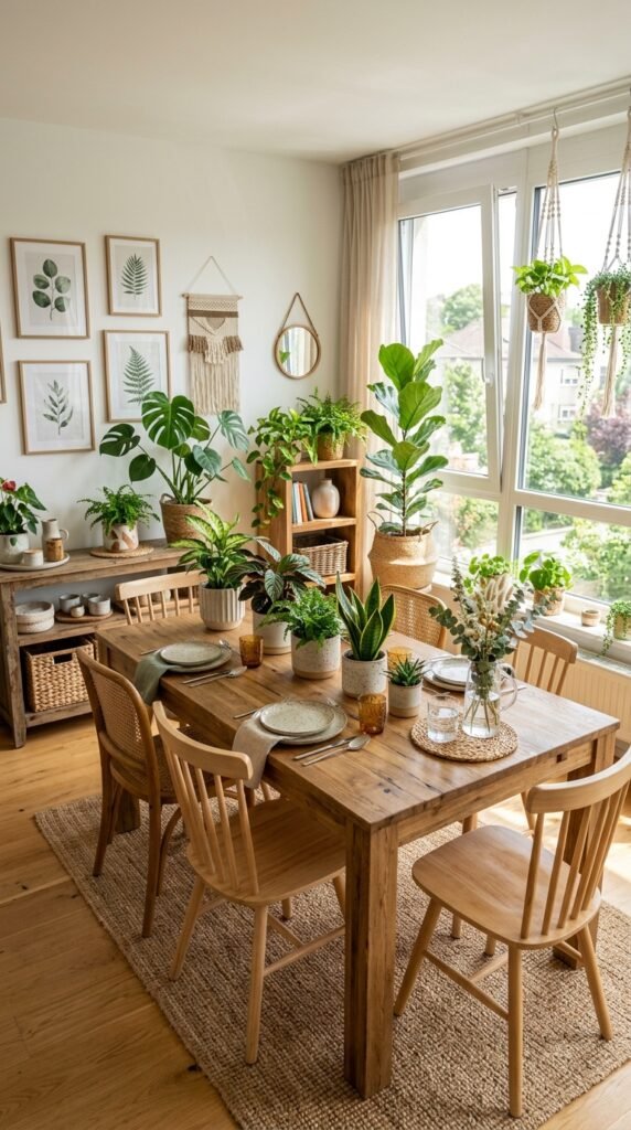 Green Botanical Dining Room