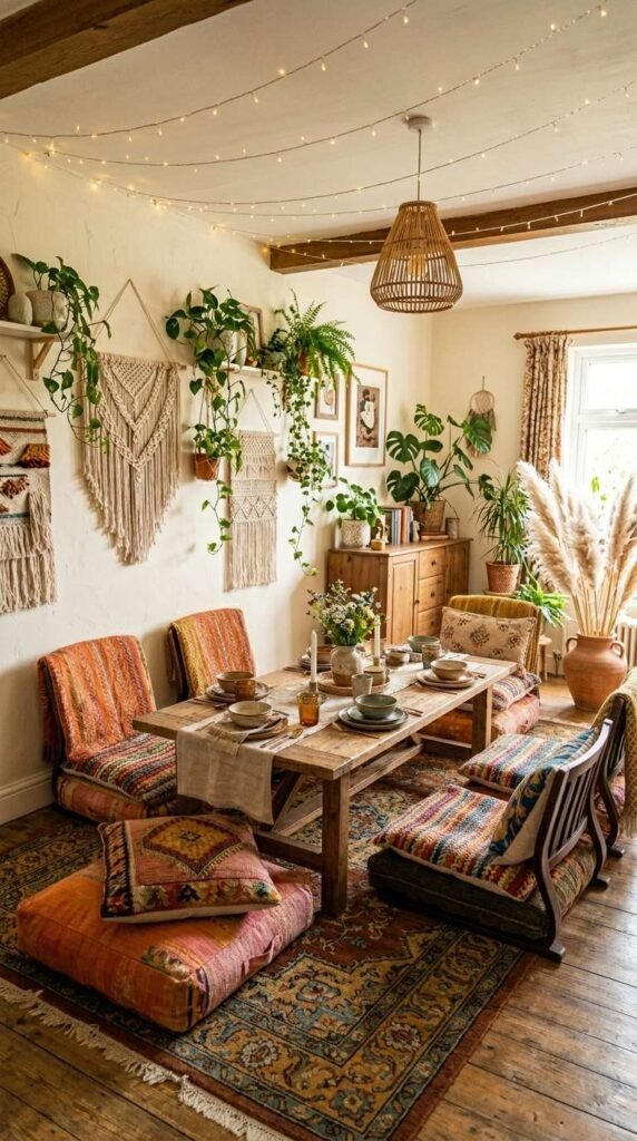 Boho Casual Dining Room Decor Ideas
