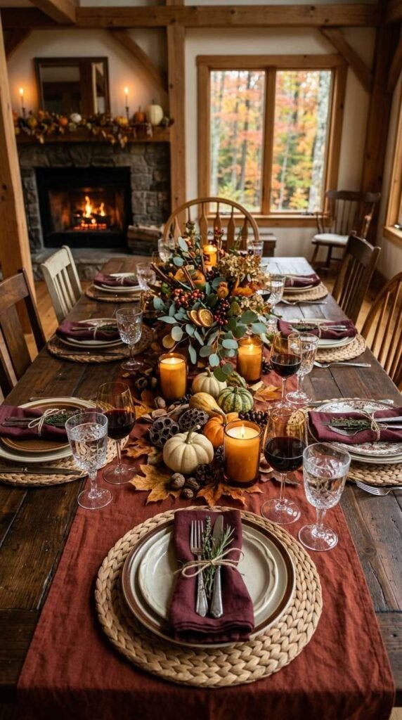 Seasonal Tablescape Casual Dining Room Decor Ideas