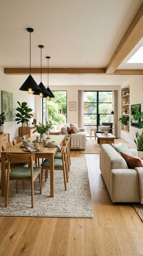 Open Plan Casual Dining Room Decor Ideas