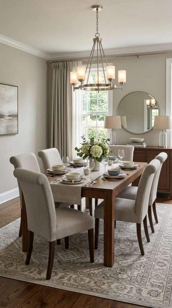 Transitional Casual Dining Room Decor Ideas