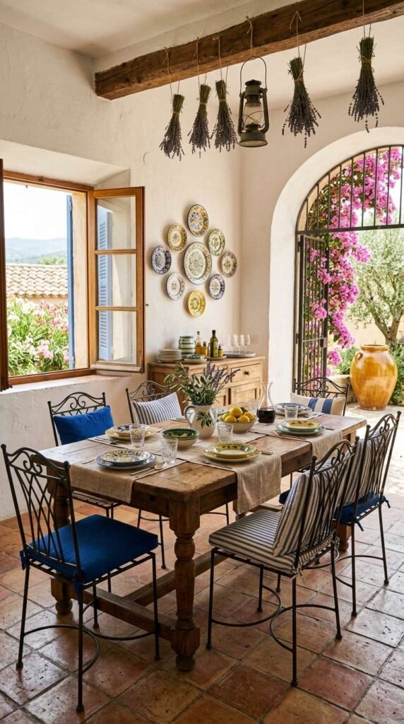 Mediterranean Casual Dining Room Decor Ideas