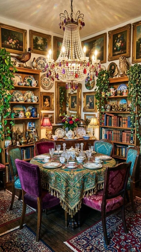 Maximalist Casual Dining Room Decor Ideas