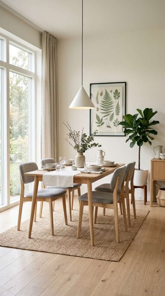 Scandinavian Casual Dining Room Decor Ideas