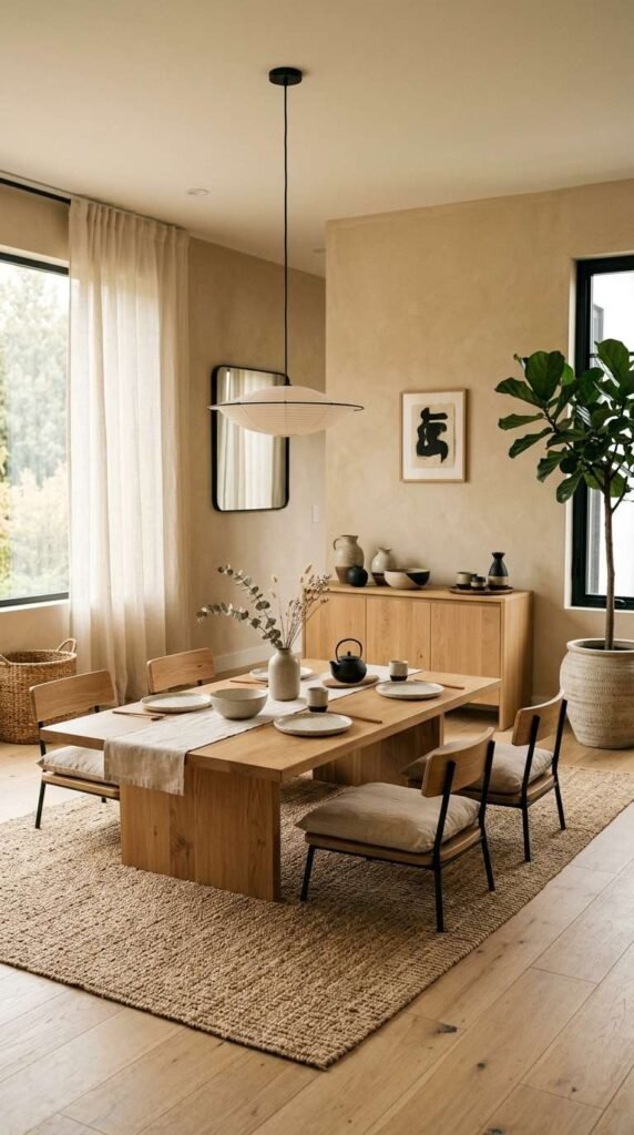 Japandi Dining Room Style