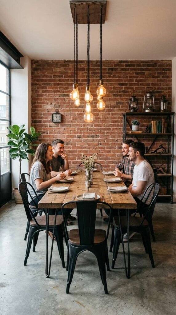 Industrial Casual Dining Room Decor Ideas