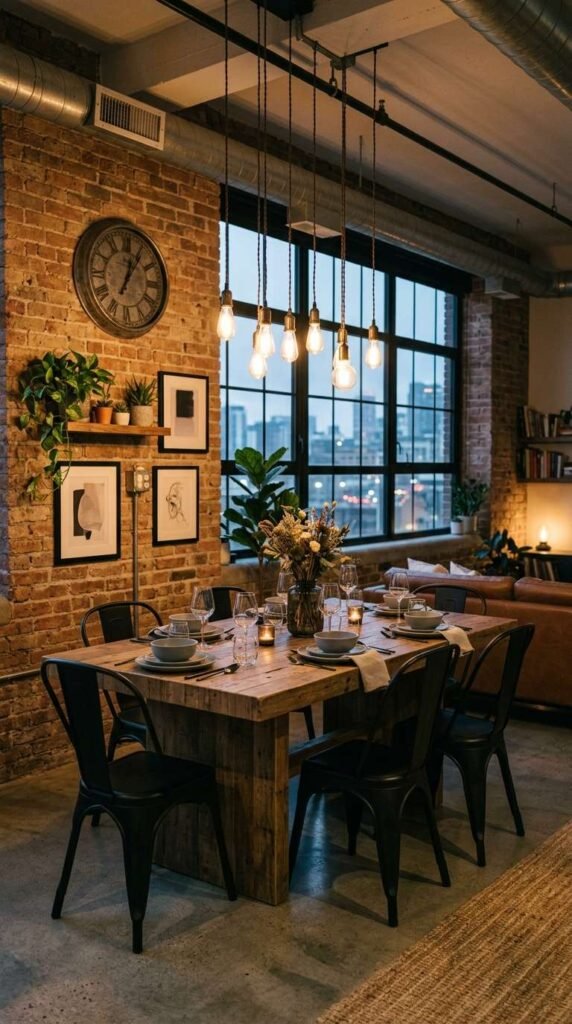 Industrial Loft Dining Room