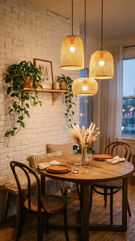 Warm Pendant Lights That Make Your Dining Room Furniture Glow