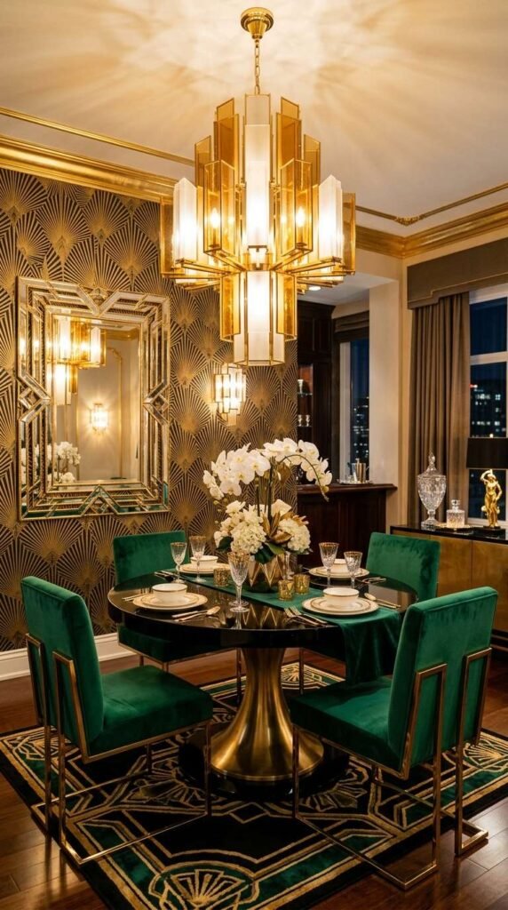 Art Deco Casual Dining Room Decor Ideas
