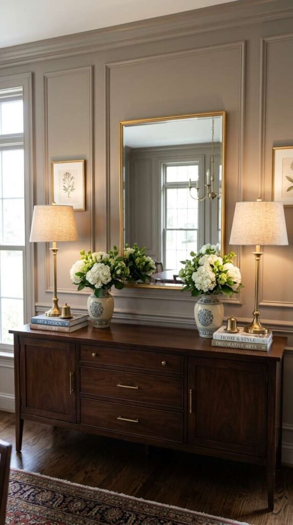 Symmetrical Buffet Arrangement