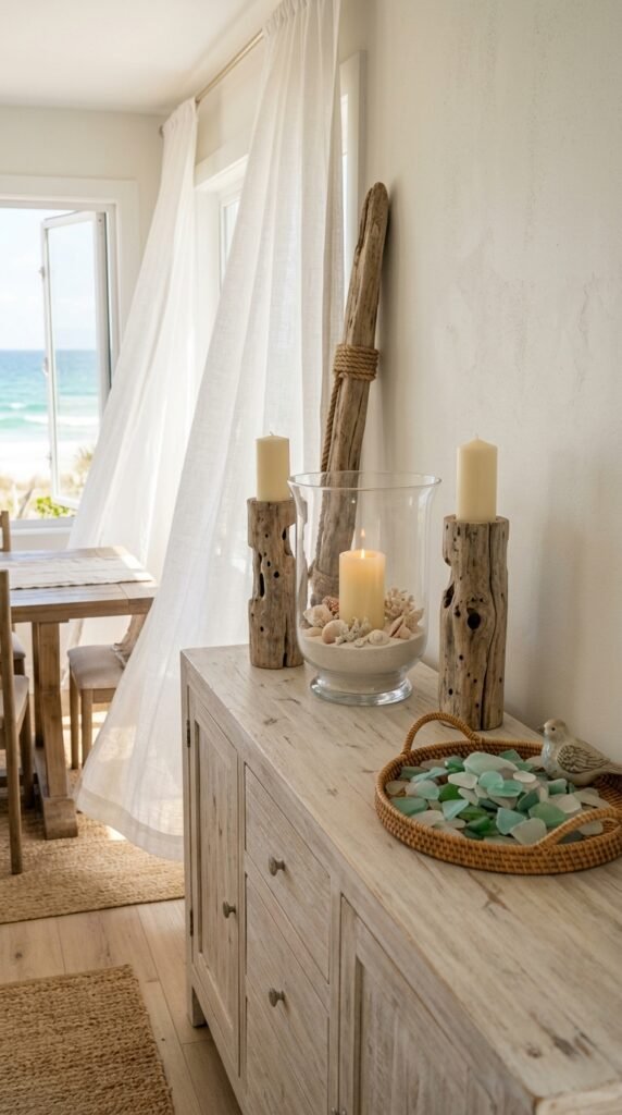 Coastal and Beach-Inspired Buffet Decor Ideas for a Breezy Vibe