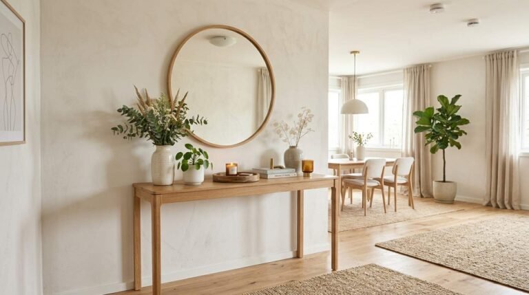 dining room console table decor