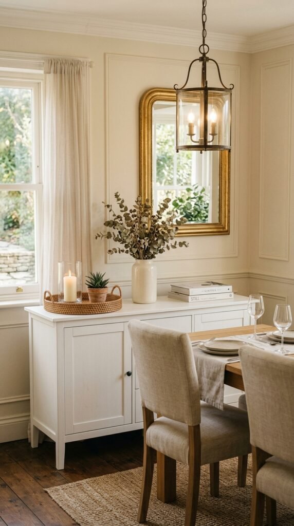  Add a Slim Sideboard for Extra Dining Storage