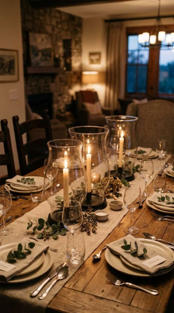 Glass Hurricane Lanterns