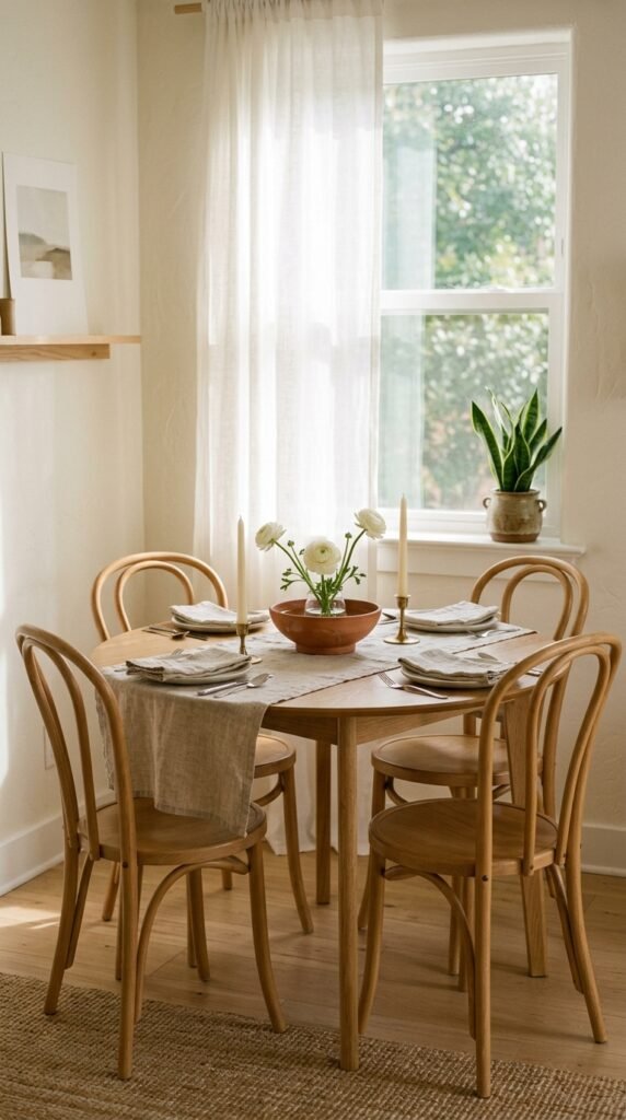 Style the Dining Table With a Simple Centerpiece