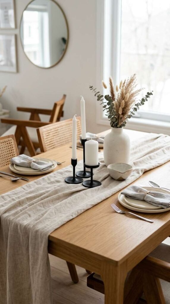 Elegant Table Runner Styling