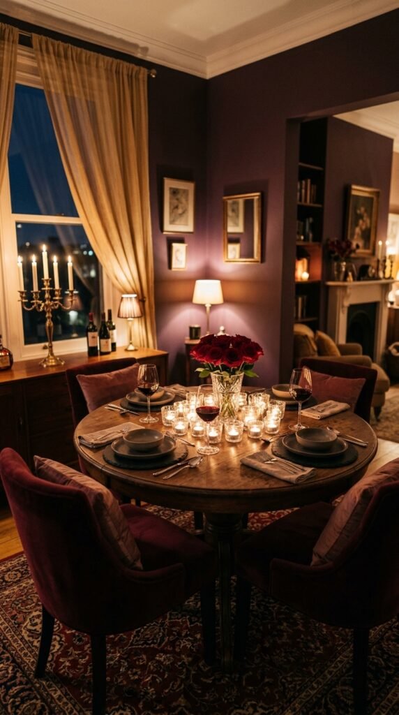 Romantic Dining Room Decor for Cozy Candlelit Dinners at Home