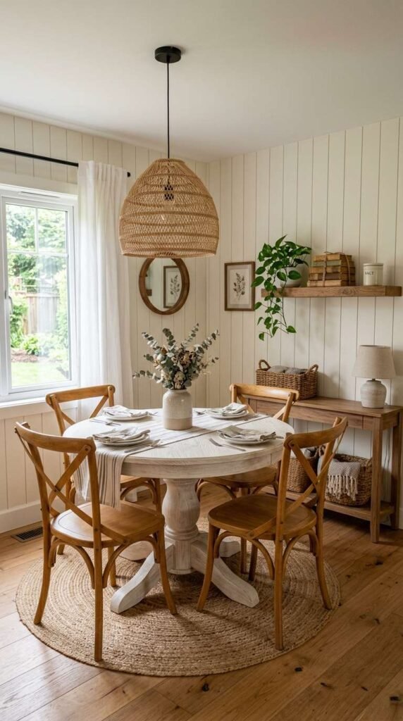Small Space Modern Farmhouse Dining