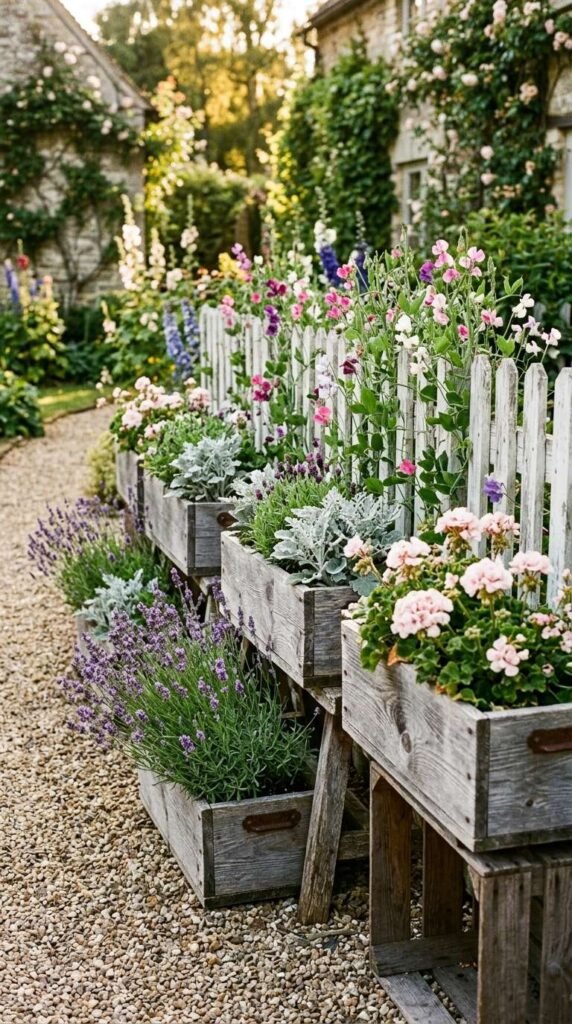  Weathered Wood Planter Boxes for a Timeless Farmhouse Garden Feel