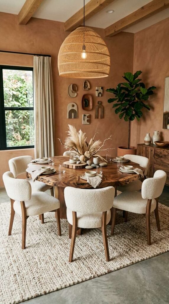 Earthy Organic Modern Dining Room