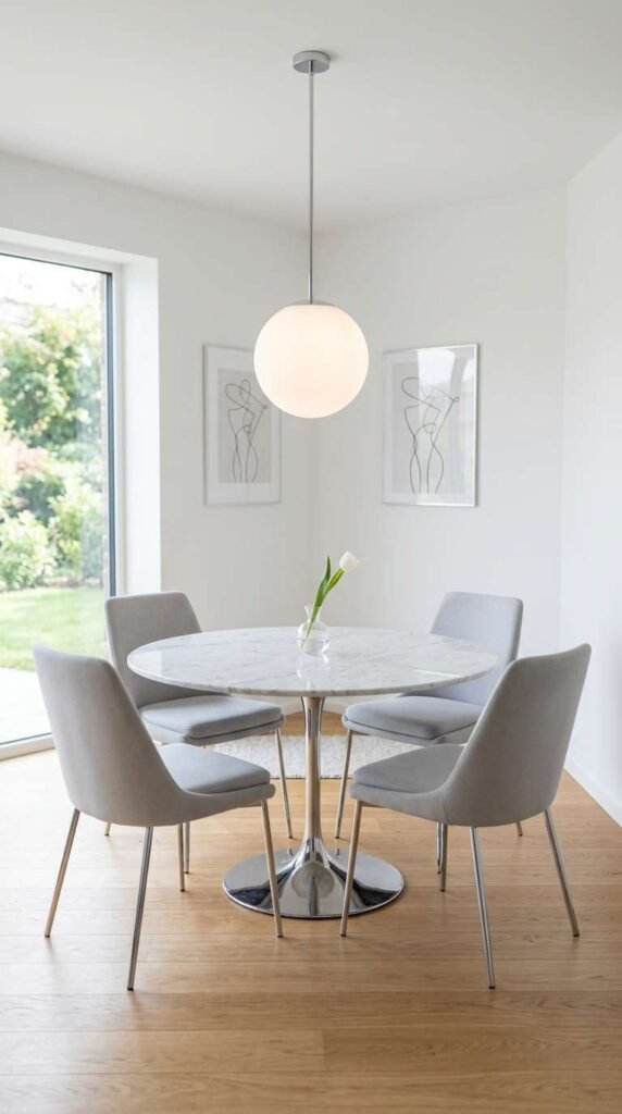 Modern Minimalist With a Marble Top