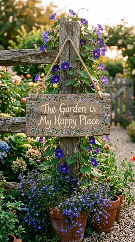 A Reclaimed Wood Garden Sign That Tells Your Story