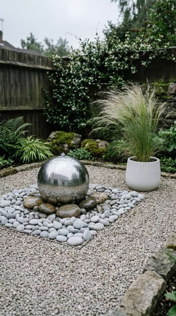 Pebble Pool Water Feature for Tiny Gardens