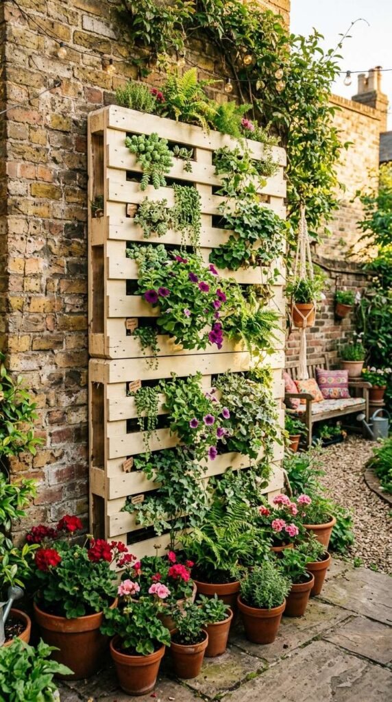 Build a Pallet Garden Planter Wall in One Weekend