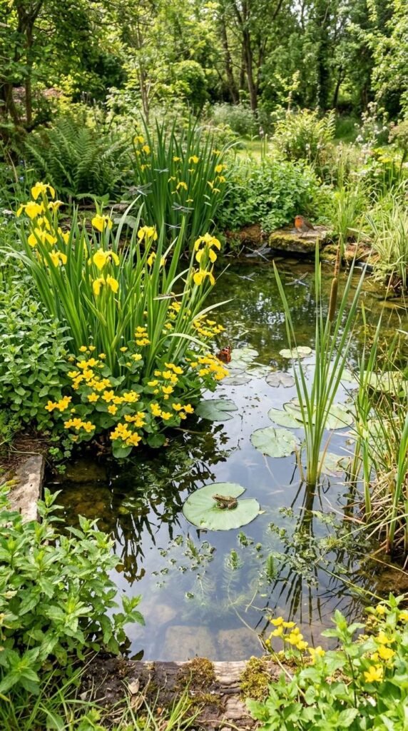 Tiered Waterfall Pond for Small Sloped Gardens
