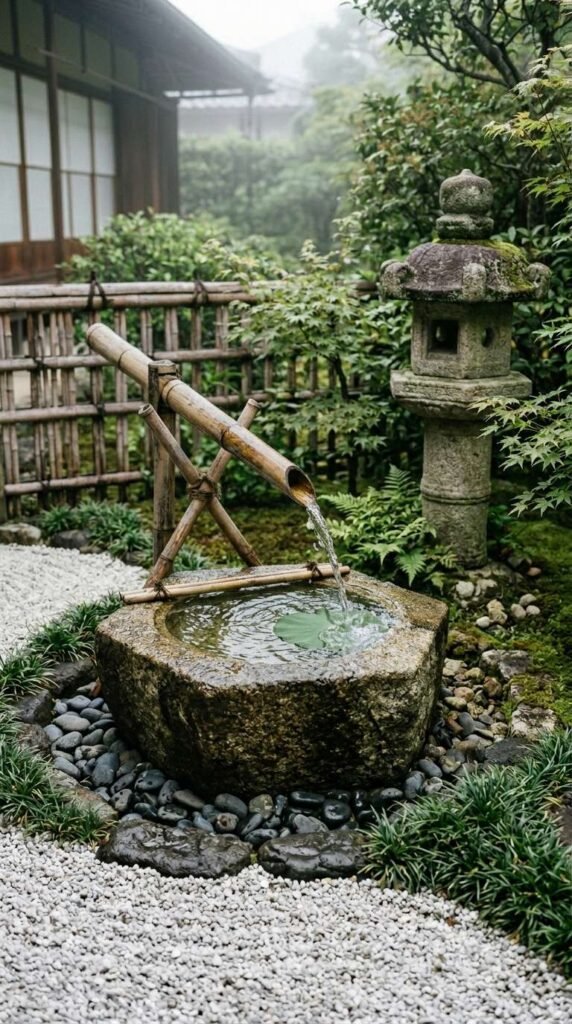 Japanese Zen Tsukubai Basin Pond