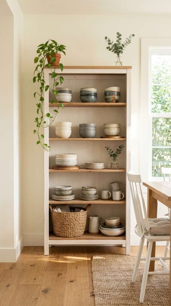 Open Shelving Hutch Display