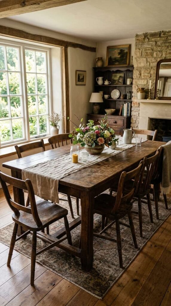 Antique Wood Dining Table