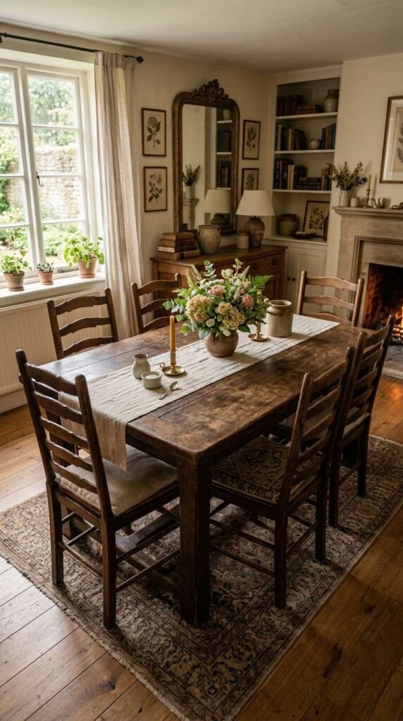 Antique Wood Dining Table