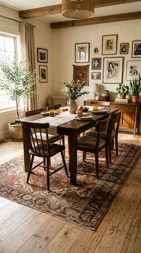 Vintage Rug Layering